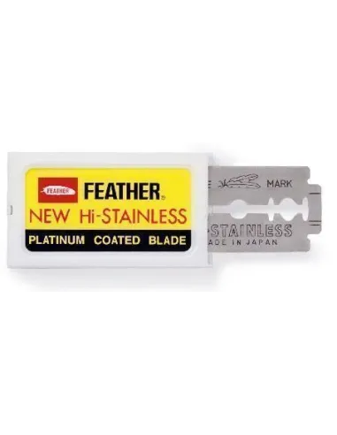 Feather New Hi-Stainless Razor Blades-10 pack