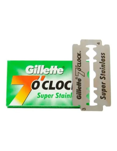 Cuchillas Gillette 7 o'clock "Super Stainless"