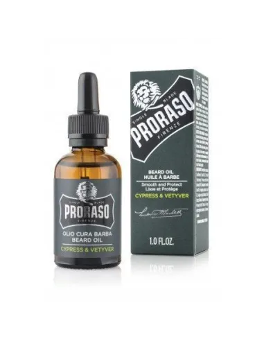 Proraso Cypress and Vetiver Beard Oil 30ml.