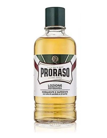 Loción After Shave Sándalo y Manteca de Karité Proraso, 400ml.