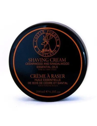 Castle Forbes Cerdarwood and Sandalwood Shaving Cream, 200ml