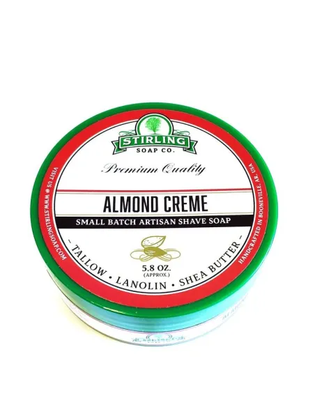 Jabón de Afeitar Stirling “Almond Cream”, 170 ml