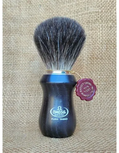 Shaving Brush Omega 6543, Pure Badger, wooden handle