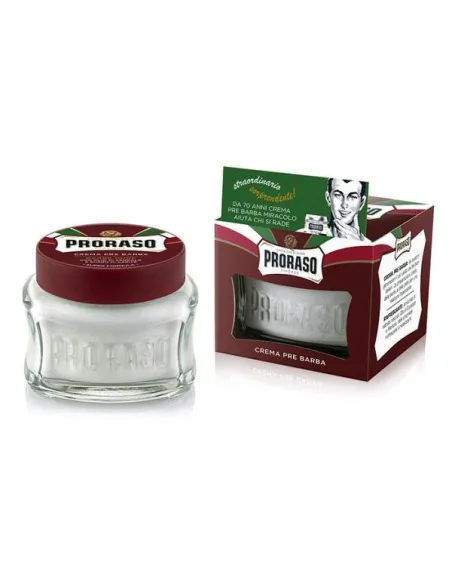 Crema Preshave Proraso Sándalo y Manteca de Karite 100ml.