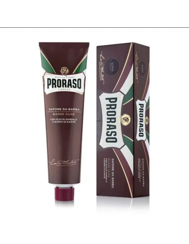 Crema de afeitar de Sándalo y Manteca de Karité, Proraso, tubo 150ml