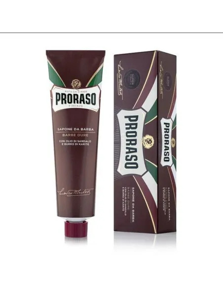 Crema de afeitar de Sándalo y Manteca de Karité, Proraso, tubo 150ml