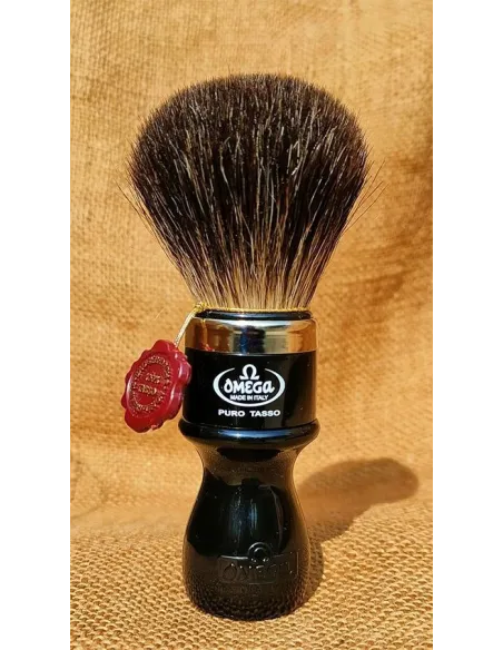 Shaving Brush Omega 6543, Pure Badger, wooden handle