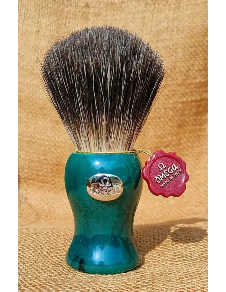 Shaving Brush Omega 6543, Pure Badger, wooden handle