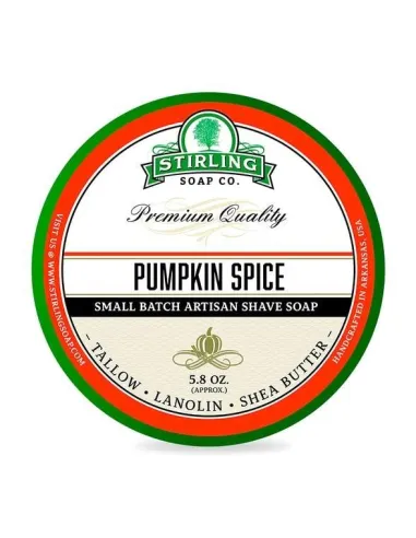 Jabón de Afeitar Stirling "Pumpkin Spice", 170 ml.