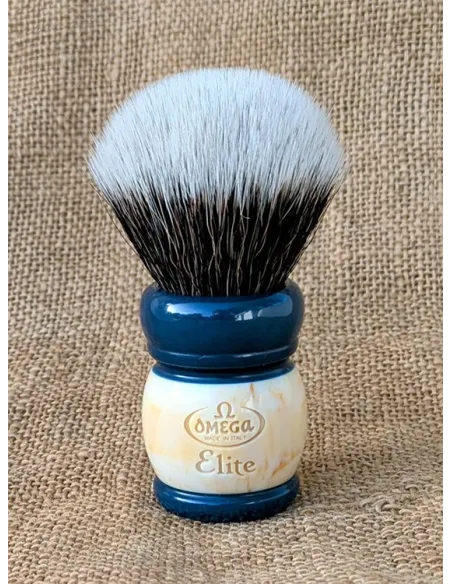 MB1921 Omega Elite Synthetic Fiber Shaving Brush – Vintage Edition