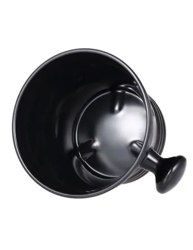 Black Plastic Shaving Bowl with handle